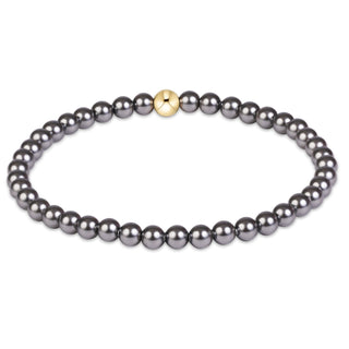 enewton classic pearl dark grey 4mm bracelet