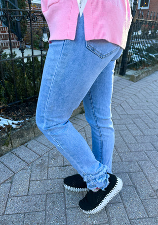 EverStretch Skinny Ankle Light Denim