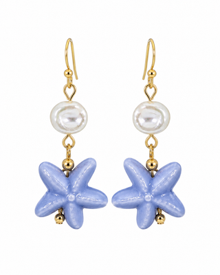 Periwinkle Starfish Earrings