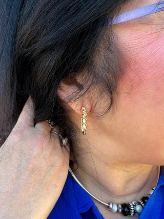 Gold Twist Earrings