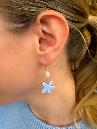 Periwinkle Starfish Earrings