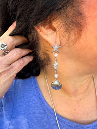 Silver Shells Earrings