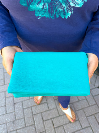 Riley Vegan Crossbody - Ocean Teal