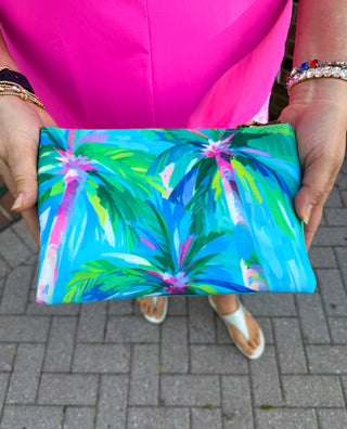 Watercolor Palm Crossbody Bag