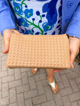 Riley Vegan Crossbody - Square Knot Sand