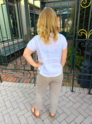 Escape by Habitat Pocket Cotton Capri Fog