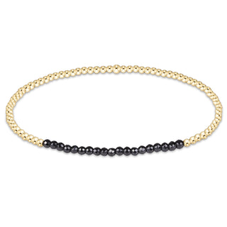 enewton gold blissful faceted hematite 2mm gold bracelet