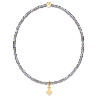 enewton hope classic bracelet morning mist signature cross small gold charm