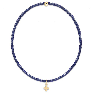 enewton hope classic bracelet navy signature cross small gold charm