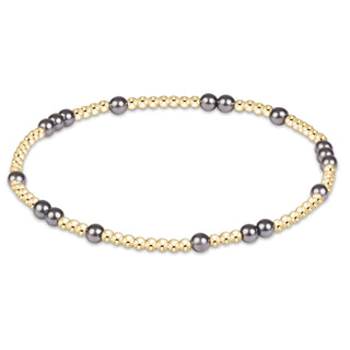 enewton hope unwritten pearl dark grey 3mm bracelet
