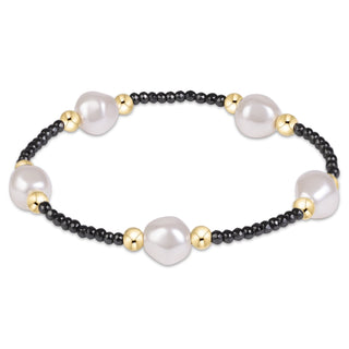 enewton purpose admire pearl 8mm faceted hematite bracelet