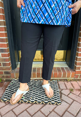 Bangladine by Lulu B Black Contemporary Capris