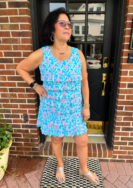 starfish beach dress Beachtime by Lulu B Starfish Cha Cha Dress 1X