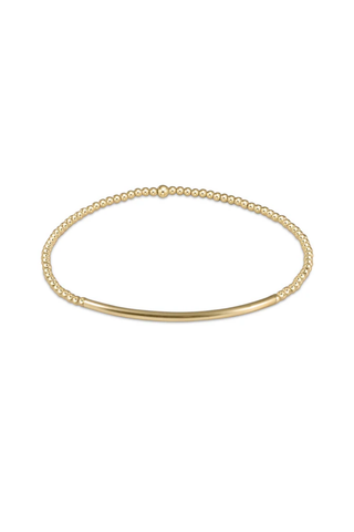 ENewton Classic Bliss Bar Gold 2mm Bead Bracelet