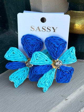 Turquoise Flower Earrings