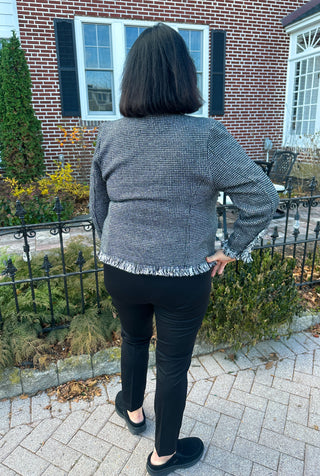 Lulu B Black Fringe Cardigan