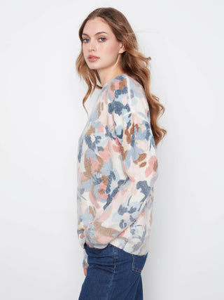 Charlie B Reversible Printed Sweater in Dream