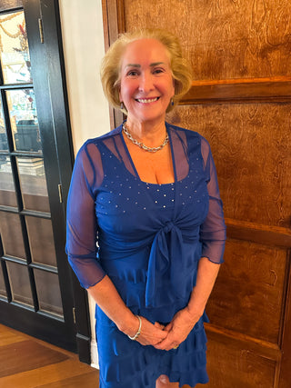 Tango Mango Royal Blue Sparkle Cha Cha Dress