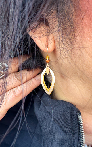 Adajio Two Tone Earrings