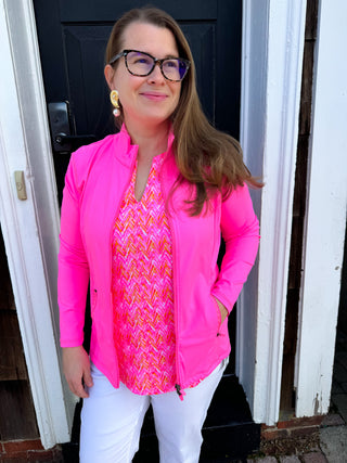Lulu B Hot Pink Full Zip Jacket XS Lulu B Hot Pink Full Zip Jacket XS