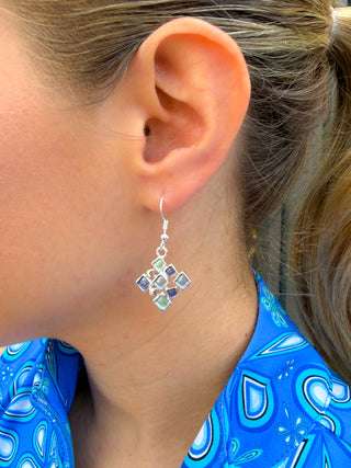 Periwinkle Tile Earrings