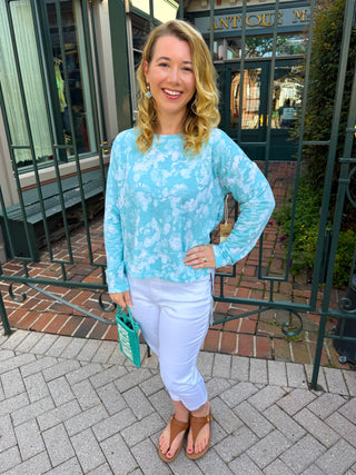 Escape by Habitat Mint Whisper Washed French Terry Pullover