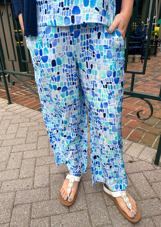 Escape by Habitat Blue Seaglass Rayon Flood Pant