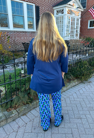 Lulu B Navy Button Tunic