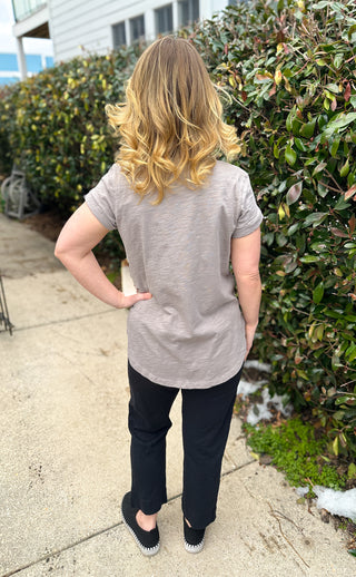 Escape by Habitat Cotton Slub Pocket Capri Black