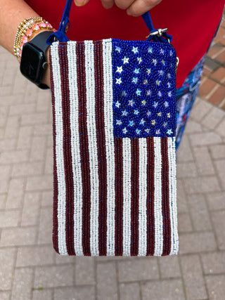 American Flag Club Bag