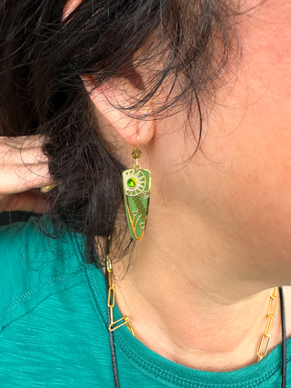 Adajio Olive Earrings