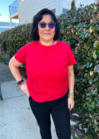 Cotton Lani Red Star Cotton T-shirt