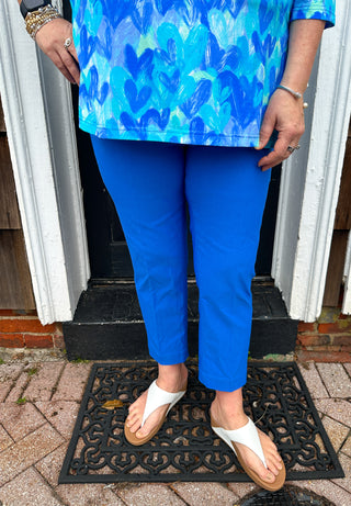 Bangladine by Lulu B Deep Sea Contemporary Capris