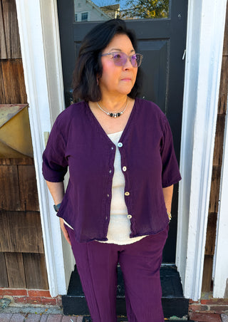 Oh My Gauze Ronie Top Amethyst