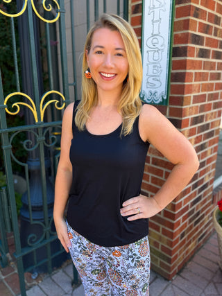 Lulu B Black Tank
