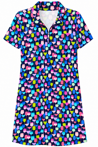 Lulu B Wine Short Sleeve Quarter Zip Dress