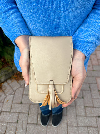 Harper Crossbody Bag Gold Shimmer