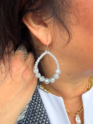 Grey Sparkle Earrings