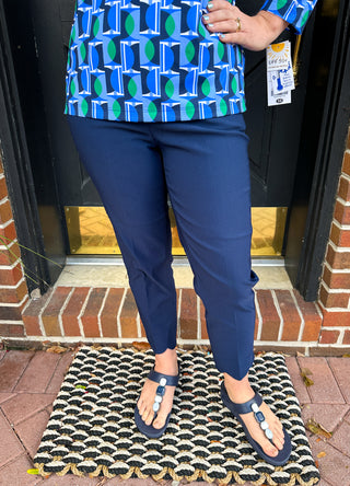 Lulu B Bangladine Navy Scallop Capri