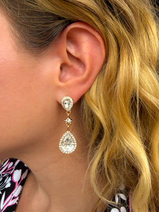 Crystal Teardrop Earrings
