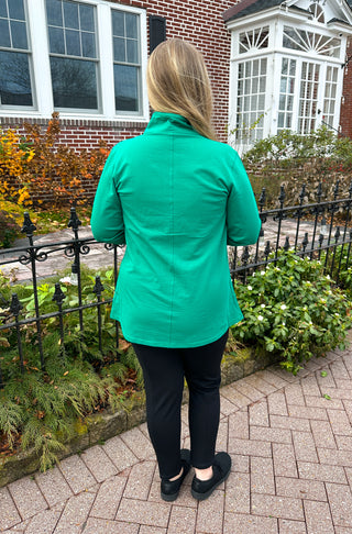 Lulu B Emerald Button Pullover