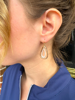 Simple Two Tone Earrings