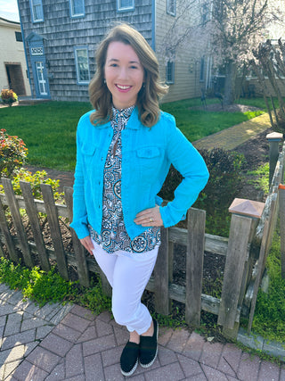 Lulu B Black Gingham Shells Sleeveless Zip Top