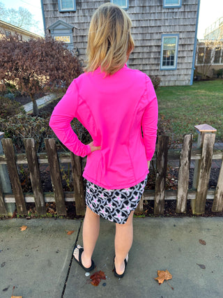 Lulu B Hot Pink Full Zip Jacket