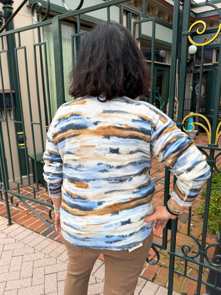 Charlie B Stream Reversible Raglan Sweater