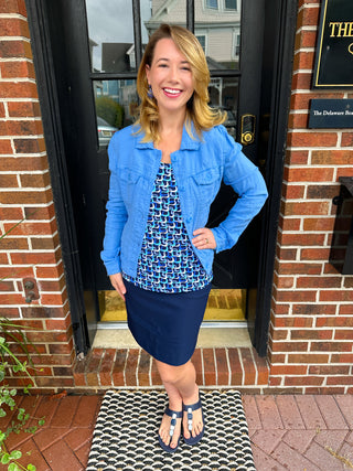 Bangladine by Lulu B Navy Skort