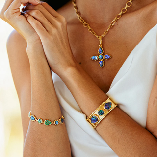 Capucine de Wulf Aurora Link Bracelet, 7"+2'' - Abalone