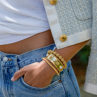 Capucine de Wulf Pearl Berry Gem Cuff