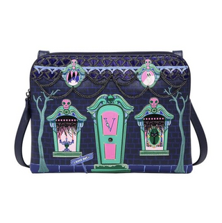 Vendula London Cat Dracula's Haunted House Bella Bag Front of Bag