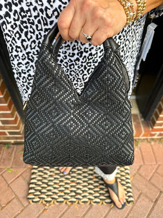 Cecily Vegan Woven Hobo